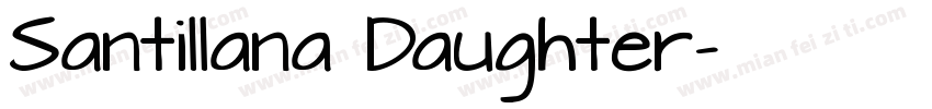 Santillana Daughter字体转换